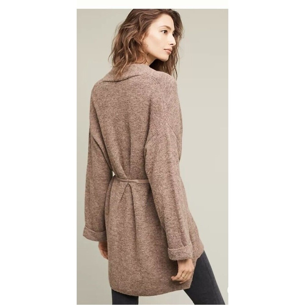 Anthropologie Moth Vallon Ribbon Tie Cardigan Sweater Wool Blend Size Small - Picture 4 of 12